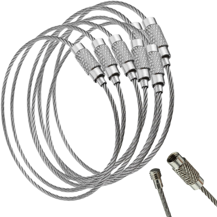 Wire Key Rope | Size : 50mm | Qty :  20pcs | BF49