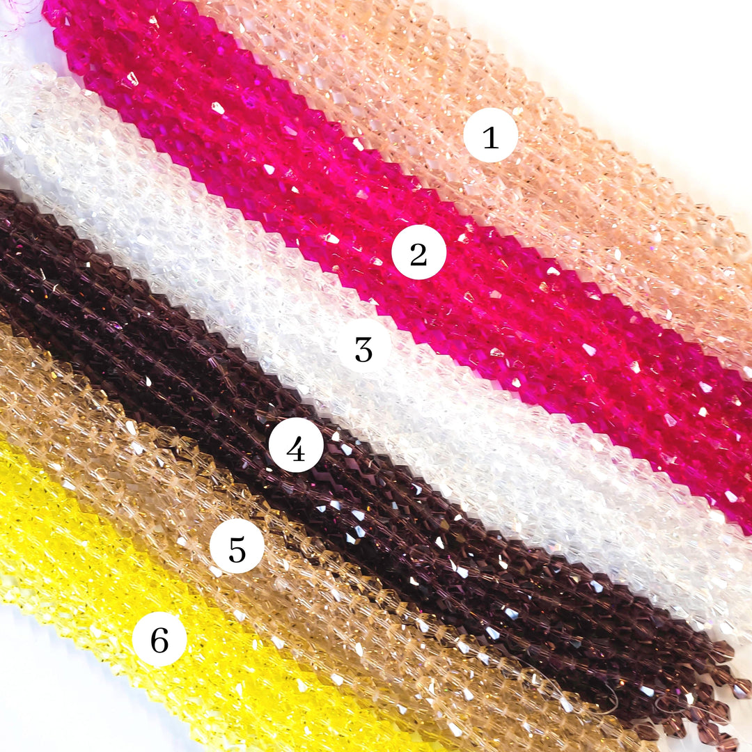 Crystal GB Beads | Size : 8mm | Qty : 10 Line-approx 40 Beads perline | GB31