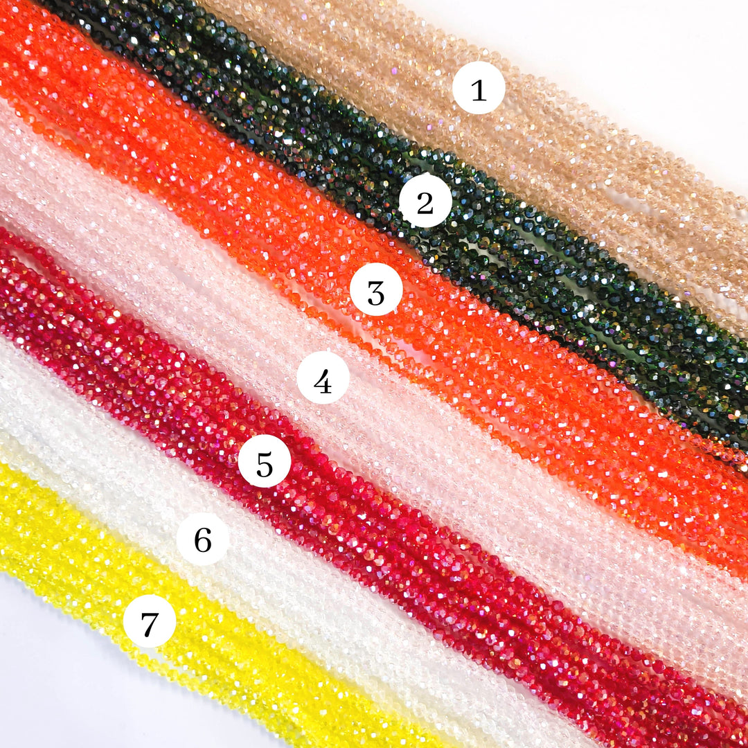 Tire RB Beads | Size : 4mm | Qty : 10 Line-approx 110 Beads perline | GB32