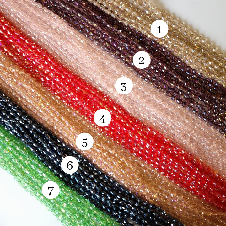 Drop RB Beads | Size : 8*12 | Qty : 5 Line-approx 56 Beads perline | GB45