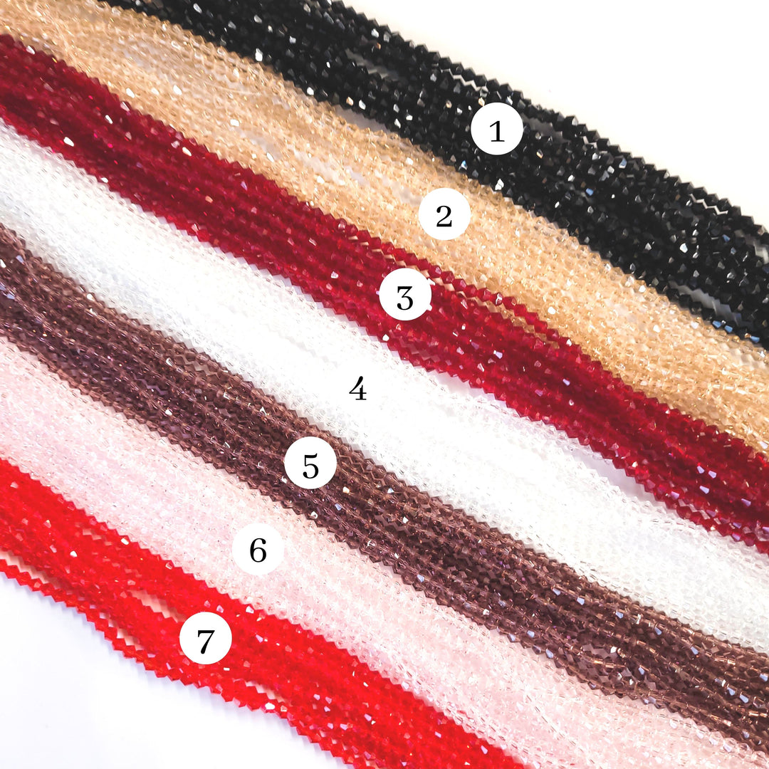 Crystal GB Beads | Size : 4mm | Qty : 10 Line-approx 88 Beads perline | GB27