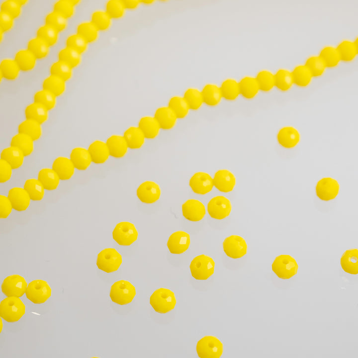 Tire Opaque Beads | Size : 3mm | Qty : 10 Line-approx 110 Beads perline | GB87