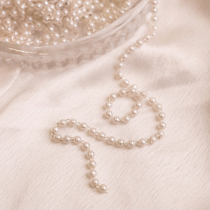 Pearl Moti Chain | Qty : 5mtr