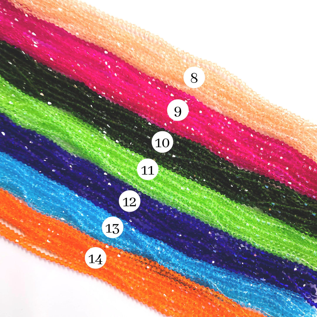 Crystal GB Beads | Size : 4mm | Qty : 10 Line-approx 88 Beads perline | GB27