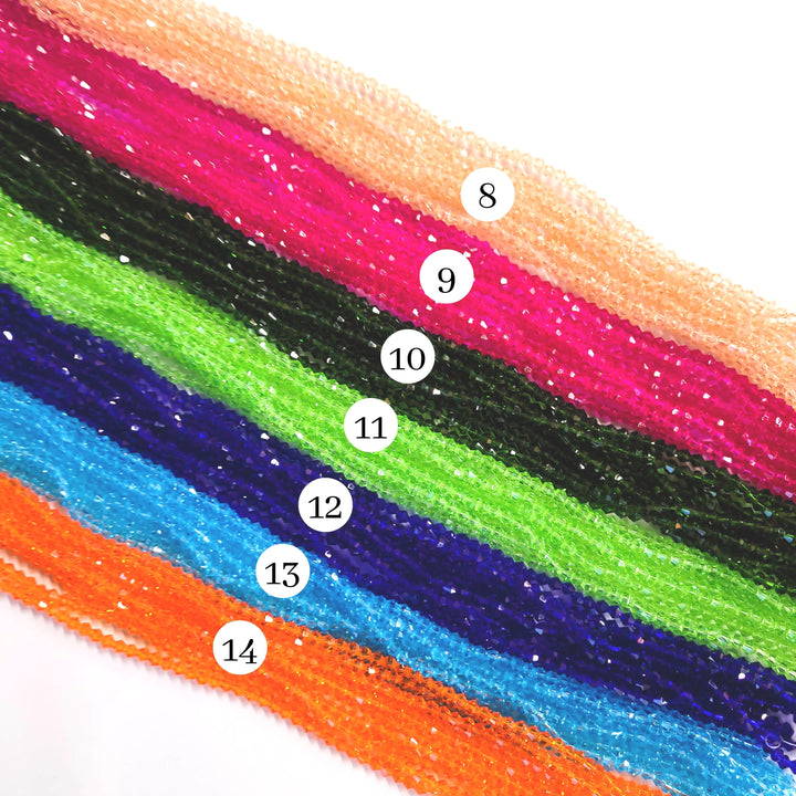 Crystal GB Beads | Size : 4mm | Qty : 10 Line-approx 88 Beads perline | GB27