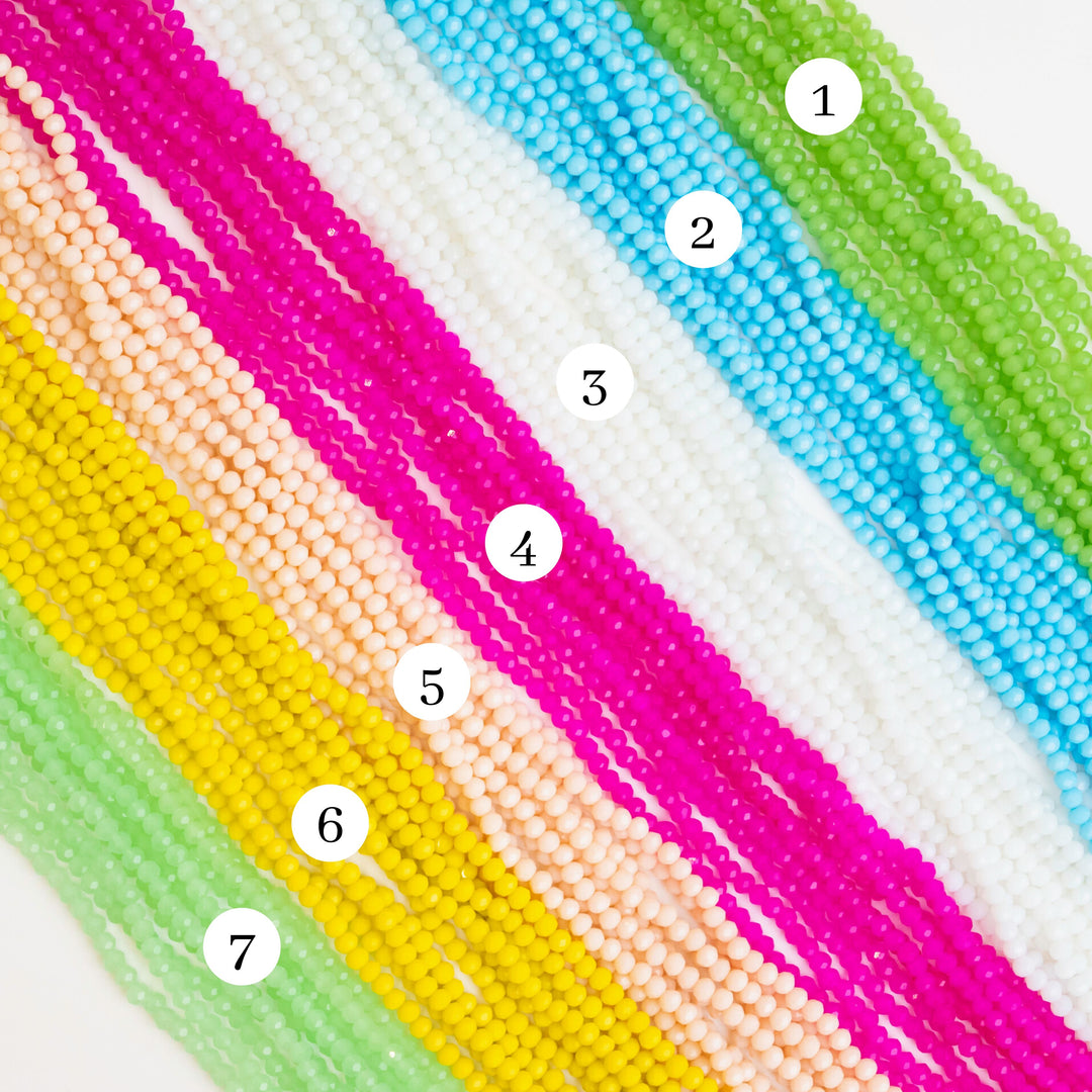 Tire RB Opaque Beads | Size : 4mm | Qty : 10 Line-approx 110 Beads perline | GB33