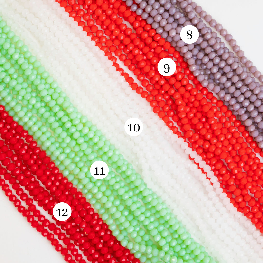 Tire RB Opaque Beads | Size : 4mm | Qty : 10 Line-approx 110 Beads perline | GB33