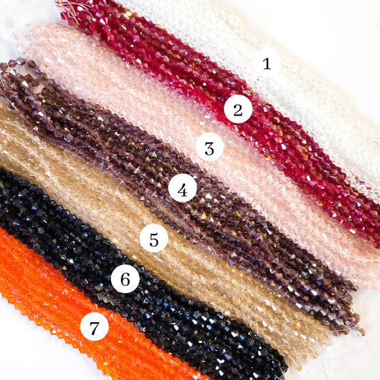 Crystal Rainbow Beads | Size : 6mm | Qty : 10 Line-approx 48 Beads perline | GB67