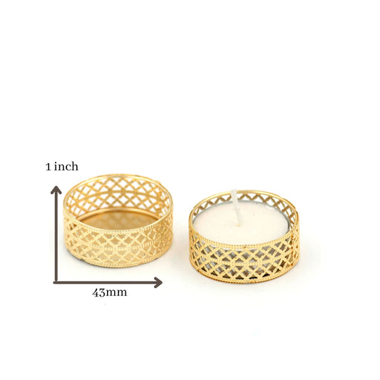 Lekar Polish Diya Holder | Size : 43mm ( 1 Inch ) | Qty : 12pcs