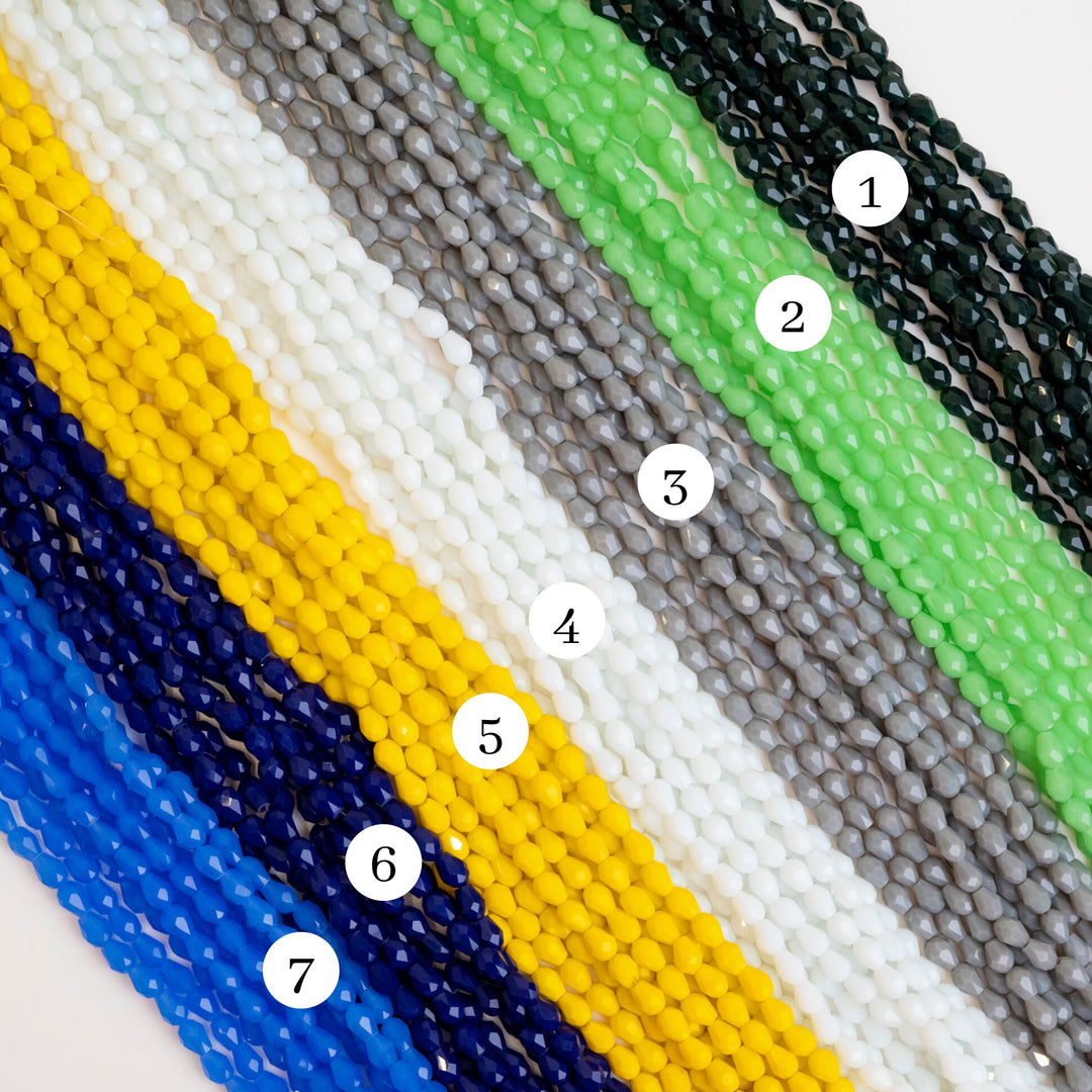 Drop Opaque Beads | Size : 5*7 | Qty : 5 Line-approx 275 Beads | GB90