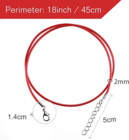 Necklace Cord with Lobster Clasp | Size 2mm| 10pcs