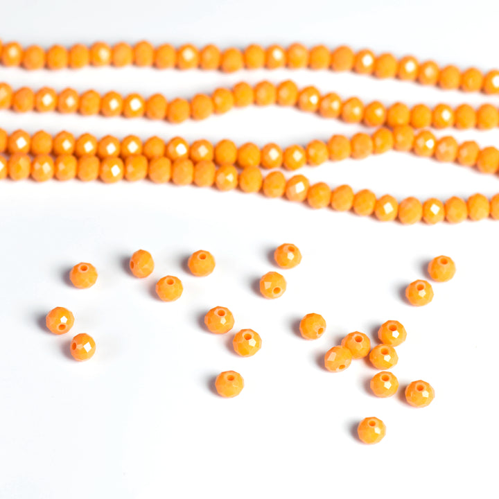 Tire Opaque Beads | Size : 6mm | Qty : 10 Line-approx 89 Beads perline | GB35