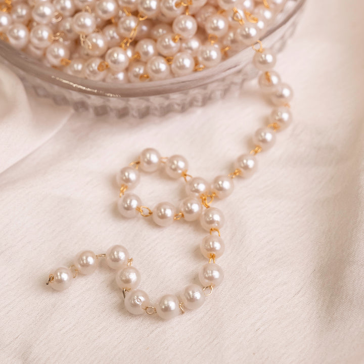 Pearl Moti Chain | Qty : 5mtr