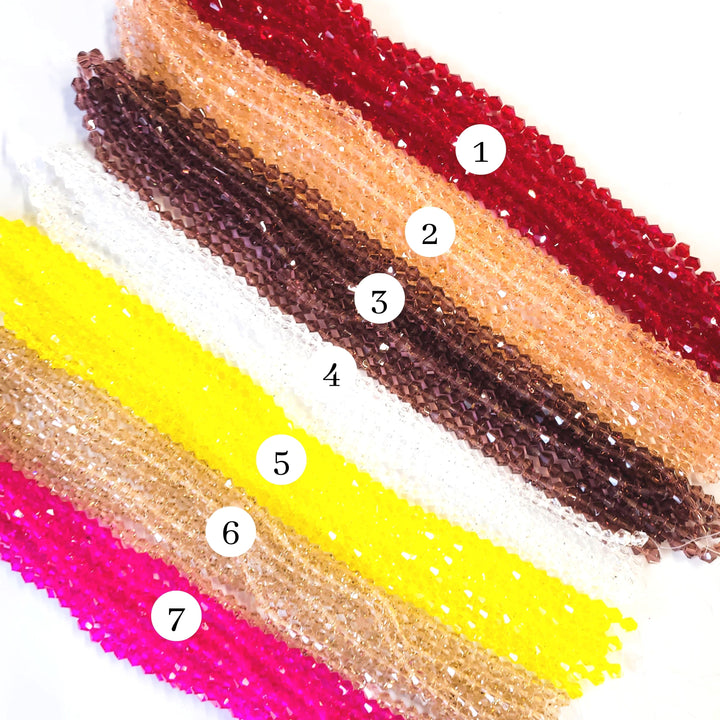 Crystal GB Beads | Size : 6mm | Qty : 10 Line-approx 48 Beads perline | GB29