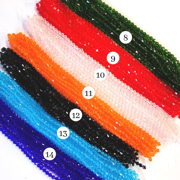 Crystal GB Beads | Size : 6mm | Qty : 10 Line-approx 48 Beads perline | GB29