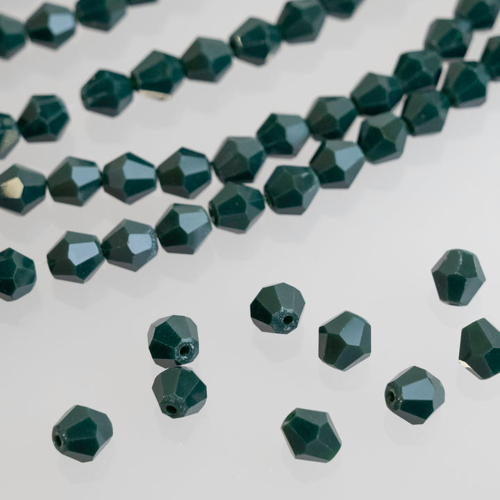 Crystal Opaque Beads | Size : 8mm | Qty : 10 Line-approx 40 Beads perline | GB85