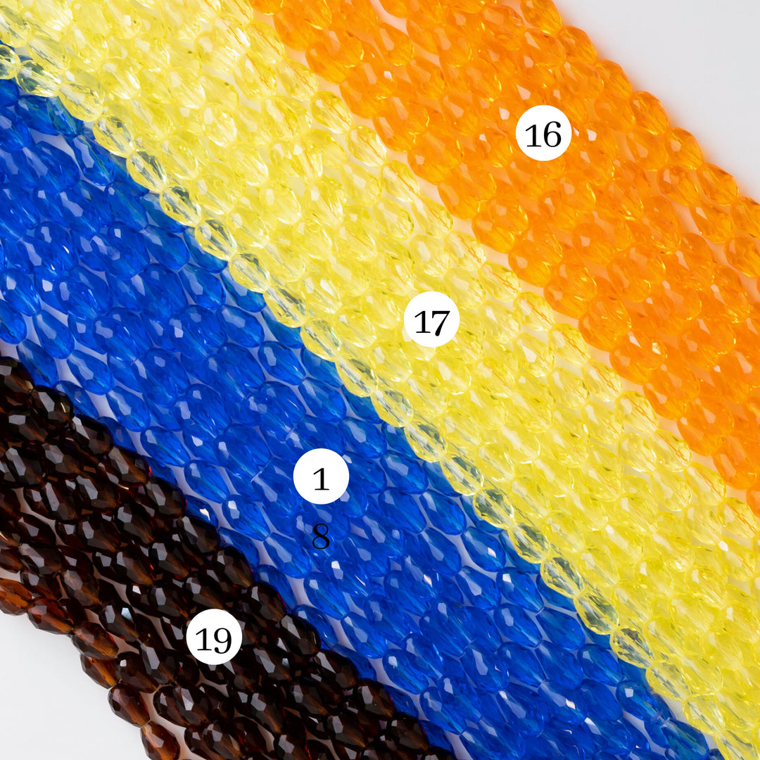 Drop GB Beads | Size : 8*12 | Qty : 5 Line-approx 56 Beads perline | GB44