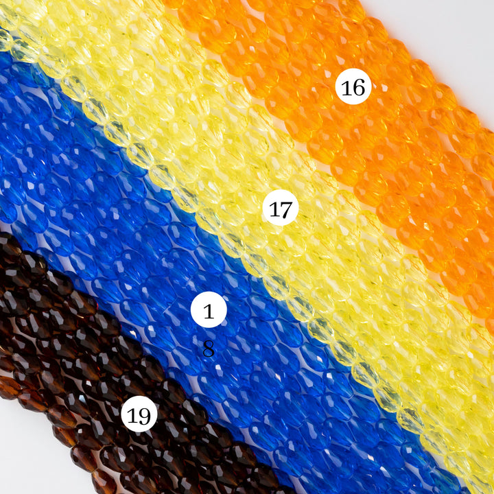 Drop GB Beads | Size : 8*12 | Qty : 5 Line-approx 56 Beads perline | GB44