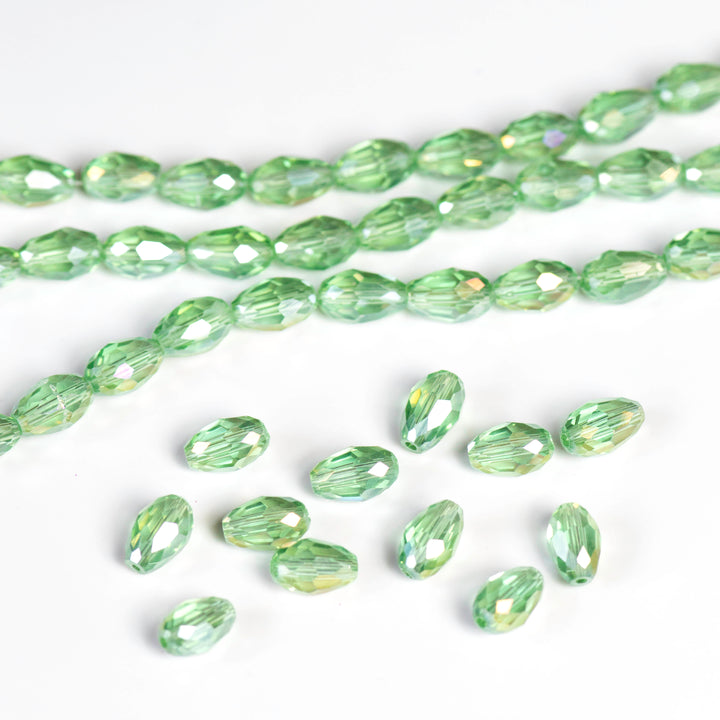 Drop RB Beads | Size : 8*12 | Qty : 5 Line-approx 56 Beads perline | GB45
