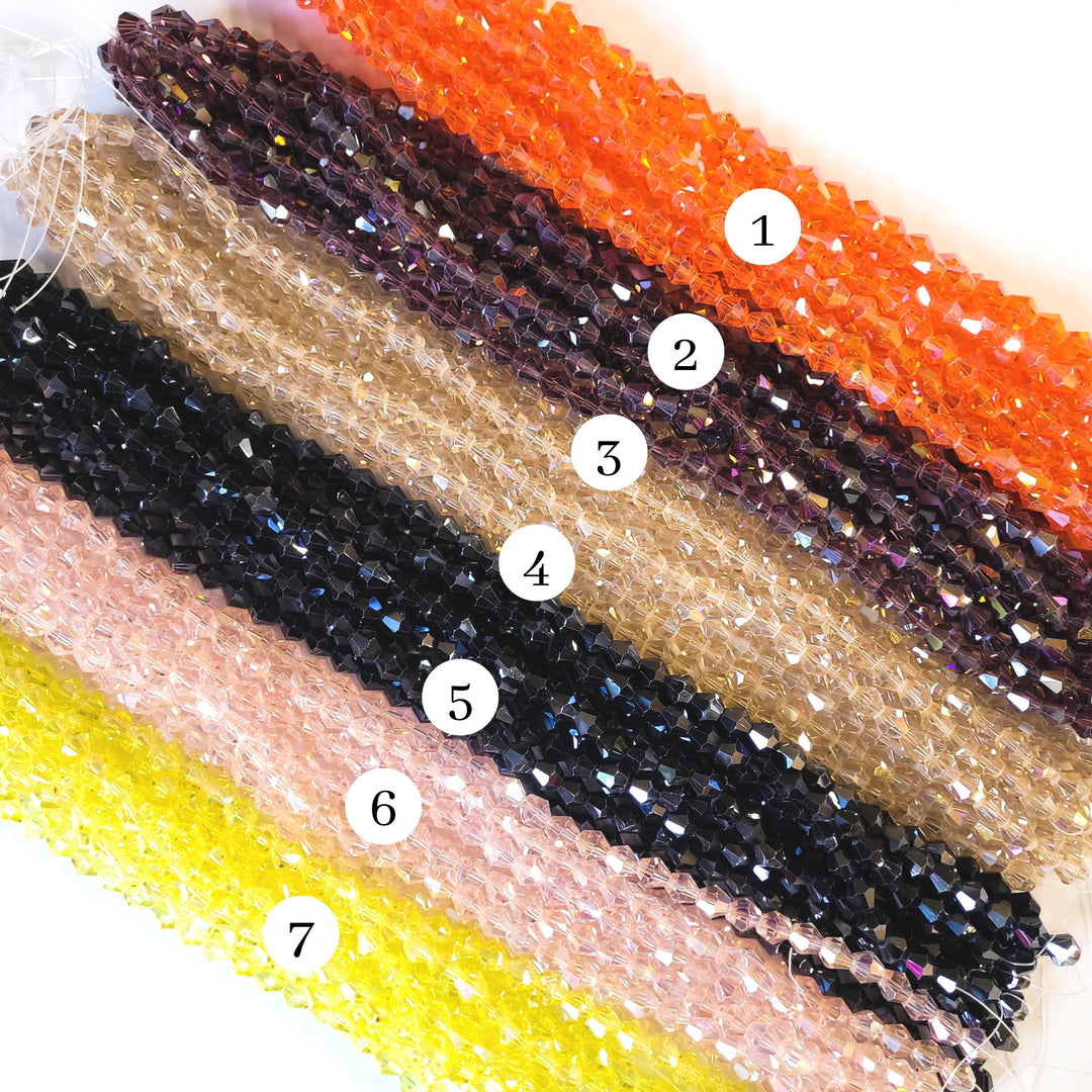 Crystal Rainbow Beads | Size : 8mm | Qty : 10 Line-approx 40 Beads perline | GB30