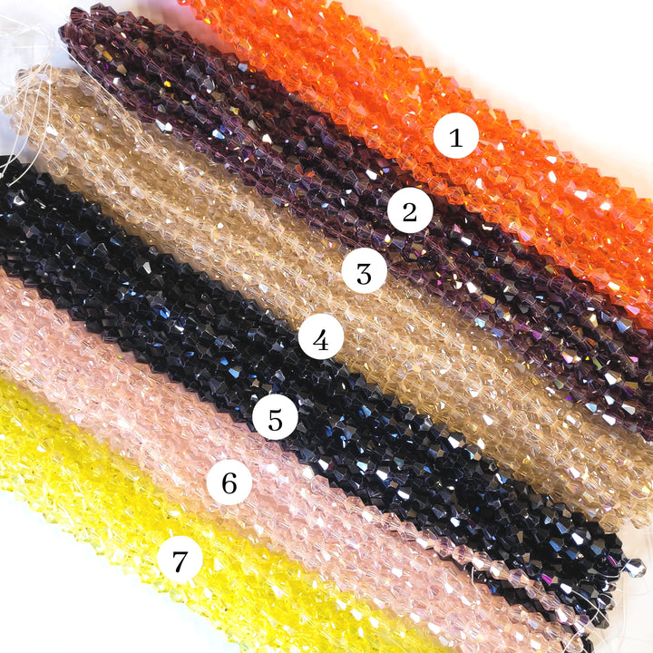 Crystal Rainbow Beads | Size : 8mm | Qty : 10 Line-approx 40 Beads perline | GB30