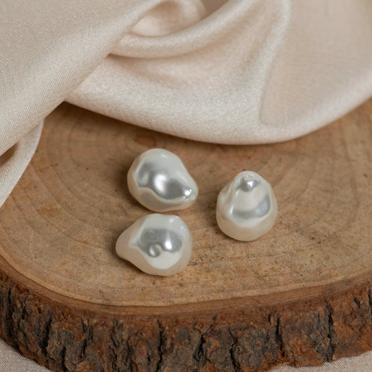 Uncut Pearl Beads | Size : 18mm | Qty : 10pcs | UC04