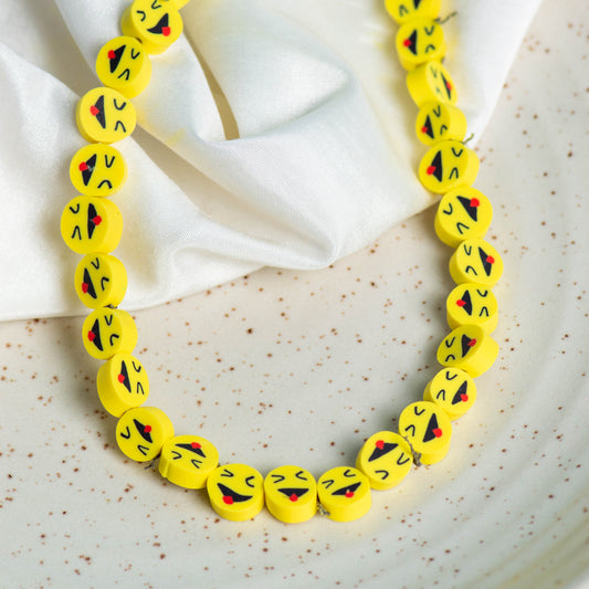 Smiley Polymer Clay Fimo Beads | Size : 6mm-2mm | FB21
