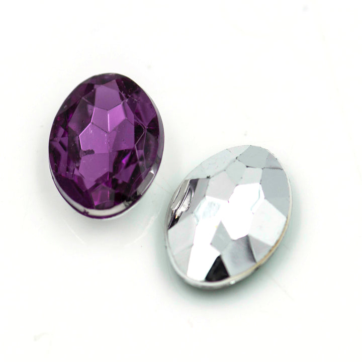 Oval Shape Acrylic Stones | Size : H-20MM W-30MM | Qty : 100pcs