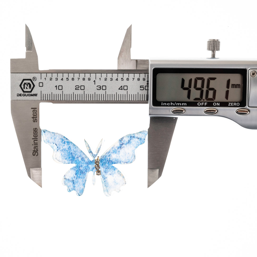 Fabric Butterfly | Size : 48mm | Qty : 25pcs