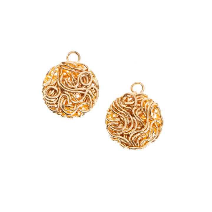 Wire Jewellery Design Round Embossed | Size : 12mm | 20pcs