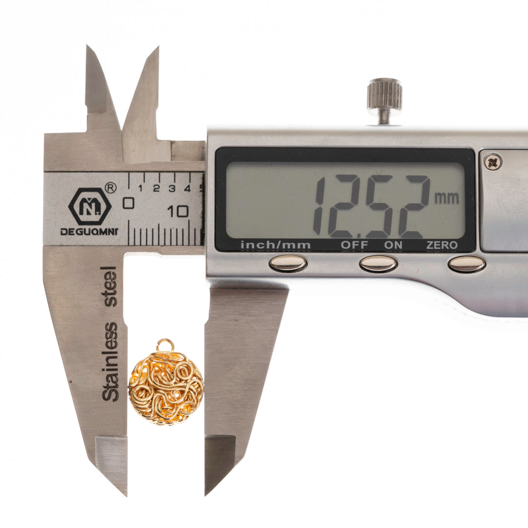 Wire Jewellery Design Round Embossed | Size : 12mm | 20pcs