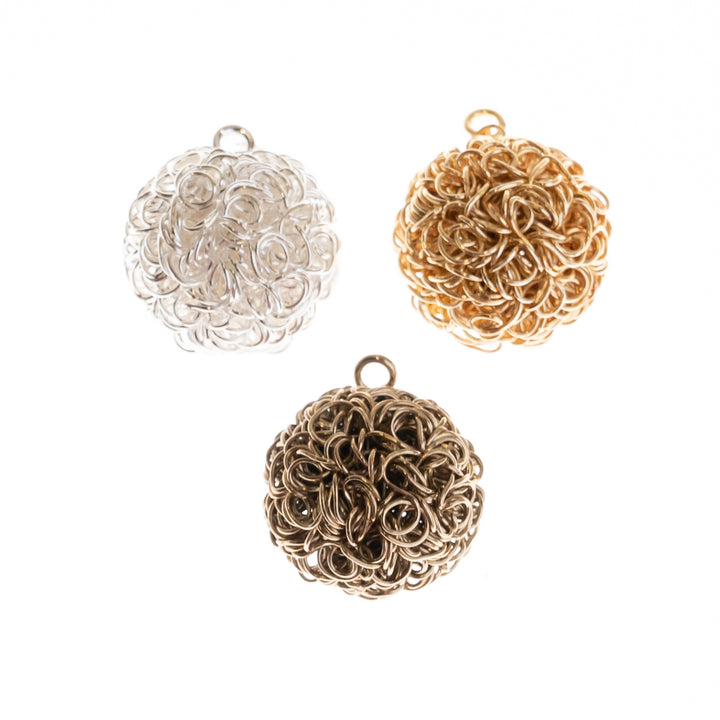 Wire Jewellery Design ( Round Embossed ) | Size : 16mm | 20pcs