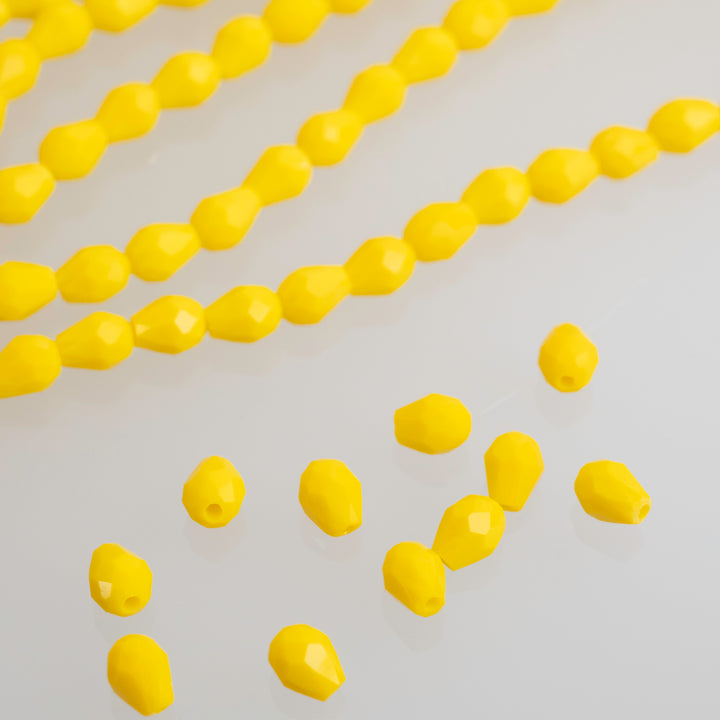 Drop Opaque Beads | Size : 5*7 | Qty : 5 Line-approx 275 Beads | GB90