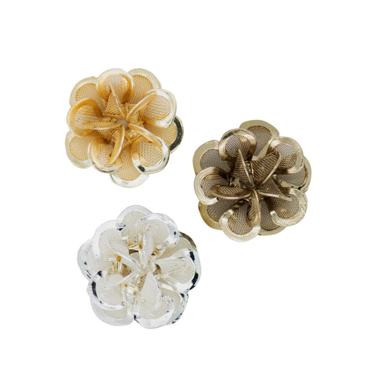 Metal Art Flower | Size : 21mm | Qty : 50pcs ( F-8-13 ) | MA494