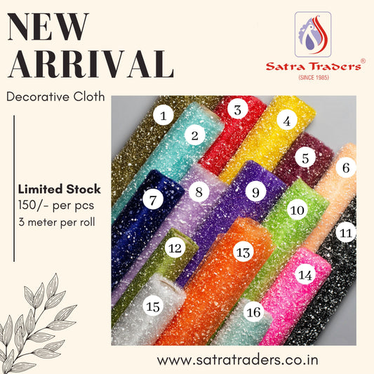 Decorative Cloth | Size : 3 Meter Per Roll
